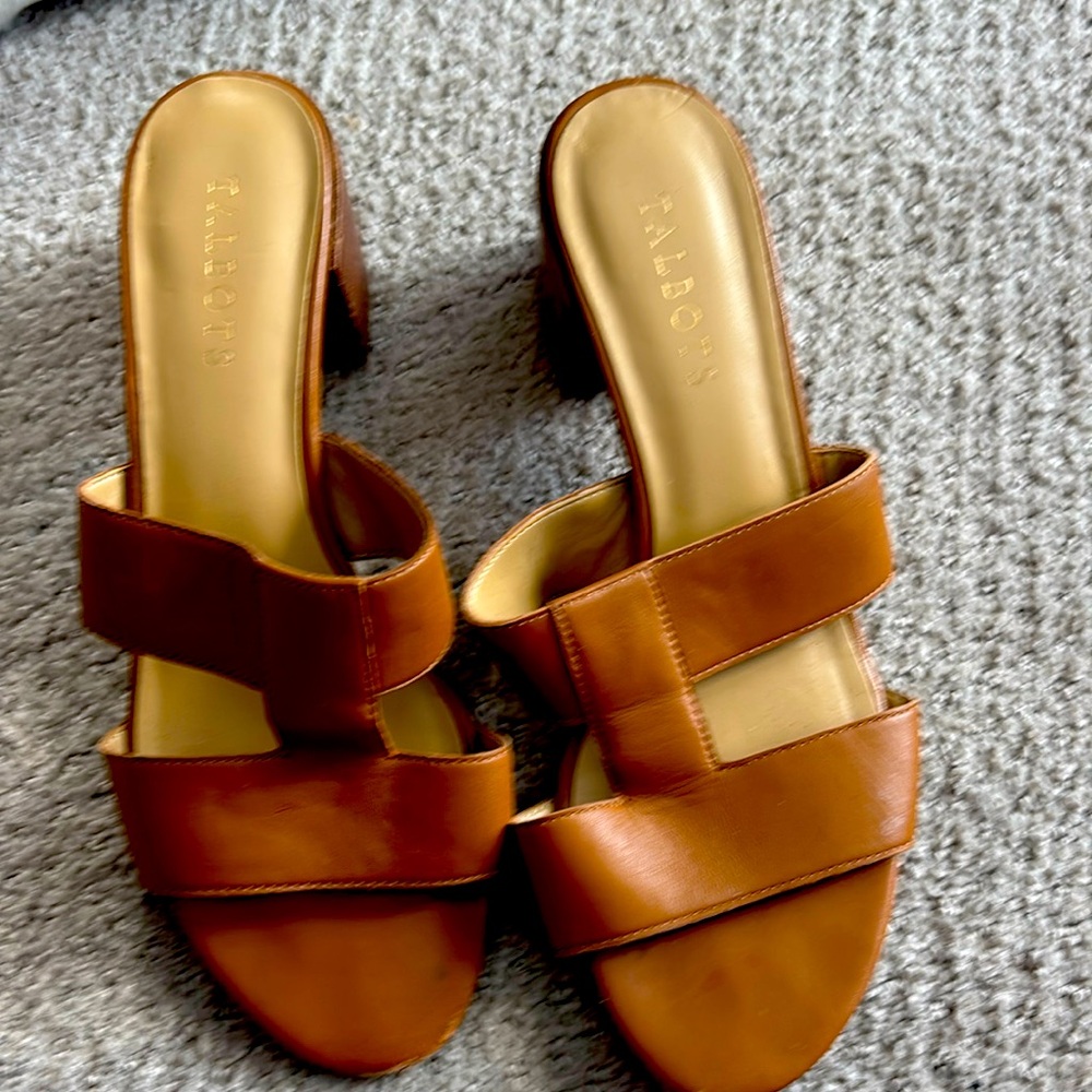 Talbots slip on sandal size 8.
